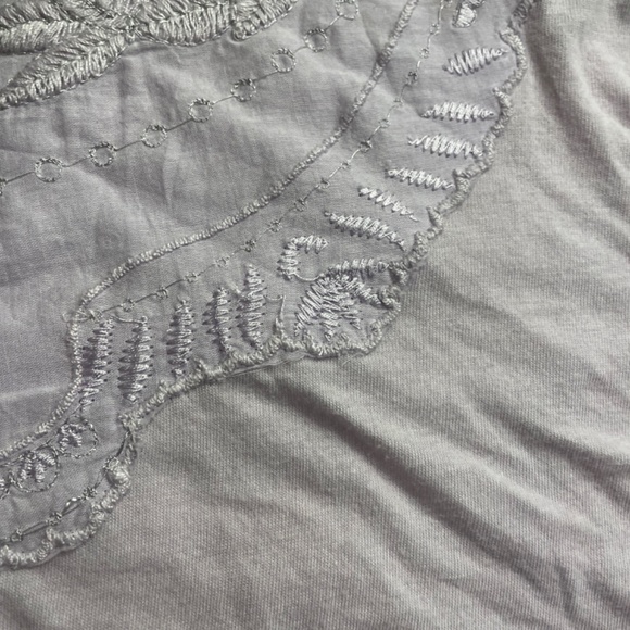 Free People Lilac Lace Penny Shirt small - Picture 8 of 9